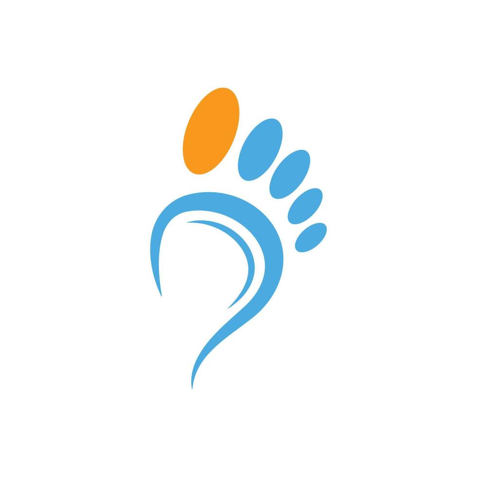 foot care logo vector