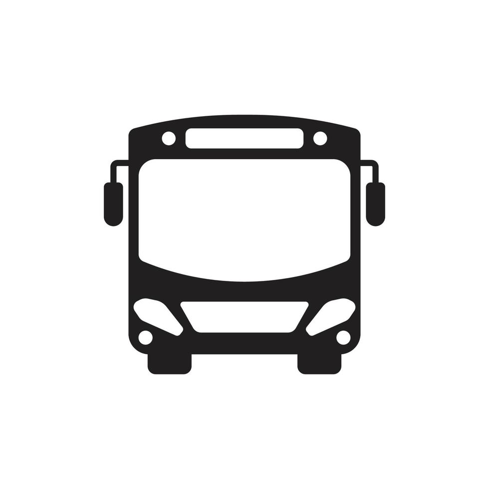 bus glyph icon vector