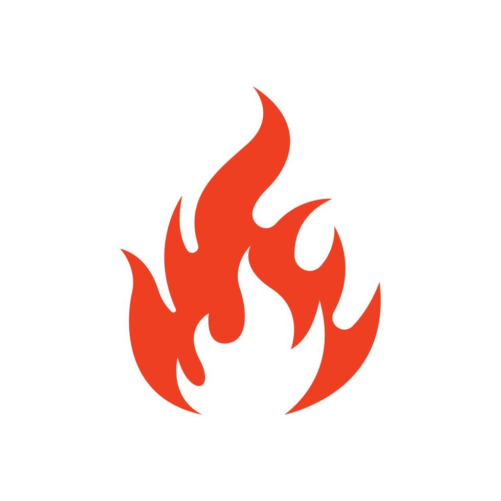 icono de llama de fuego vector