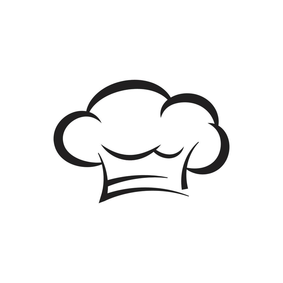 logotipo de gorro de cocinero vector