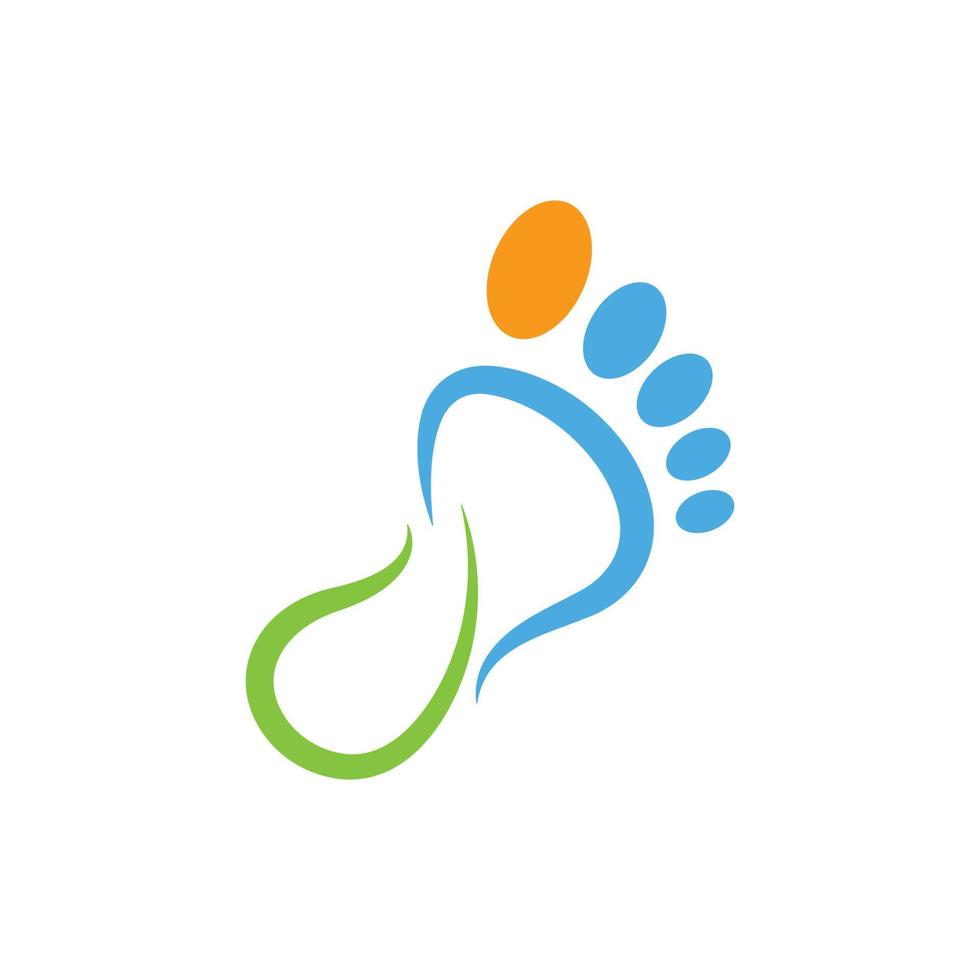 foot care logo vector