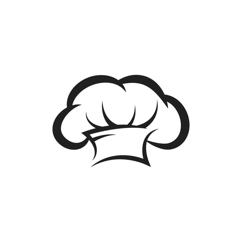 chef hat logo vector