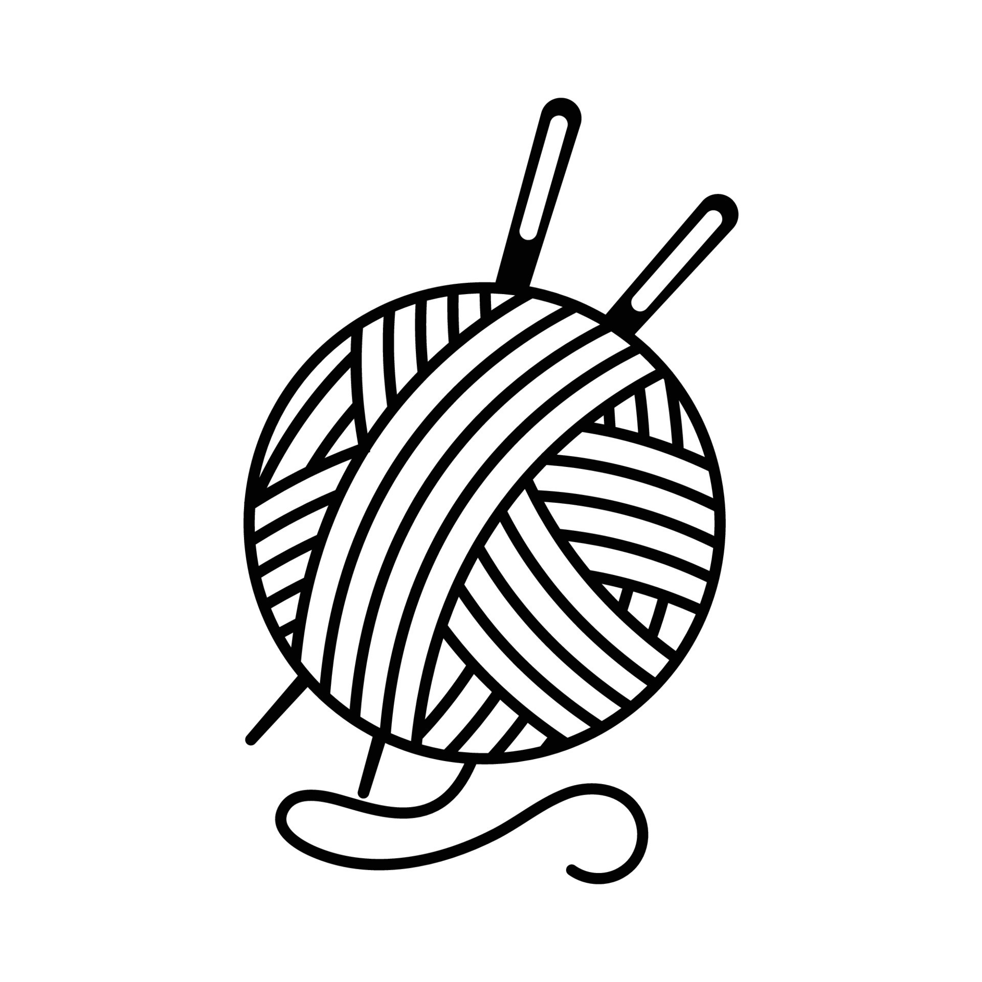 yarn ball icon 20898679 Vector Art at Vecteezy