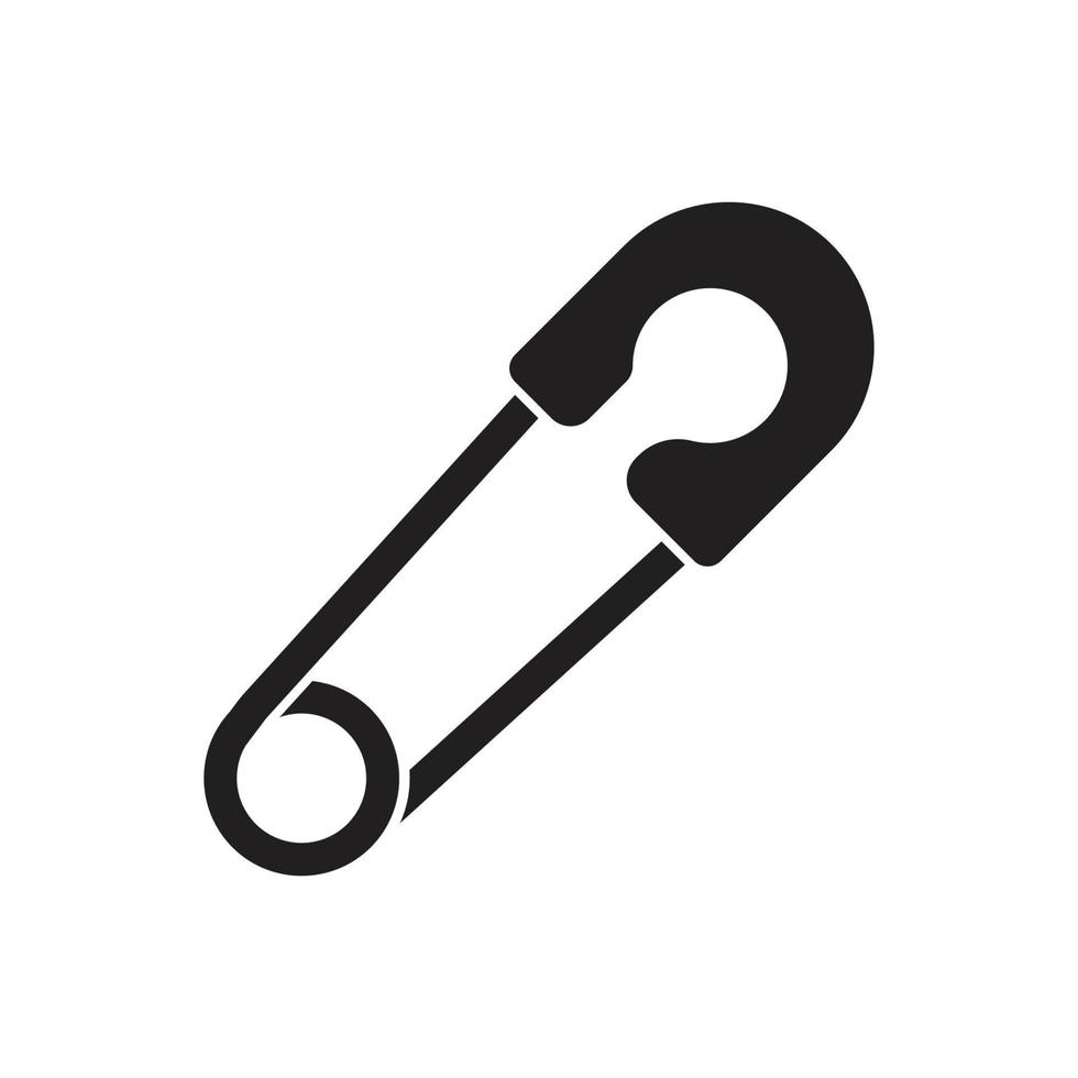 safety pin icon vector