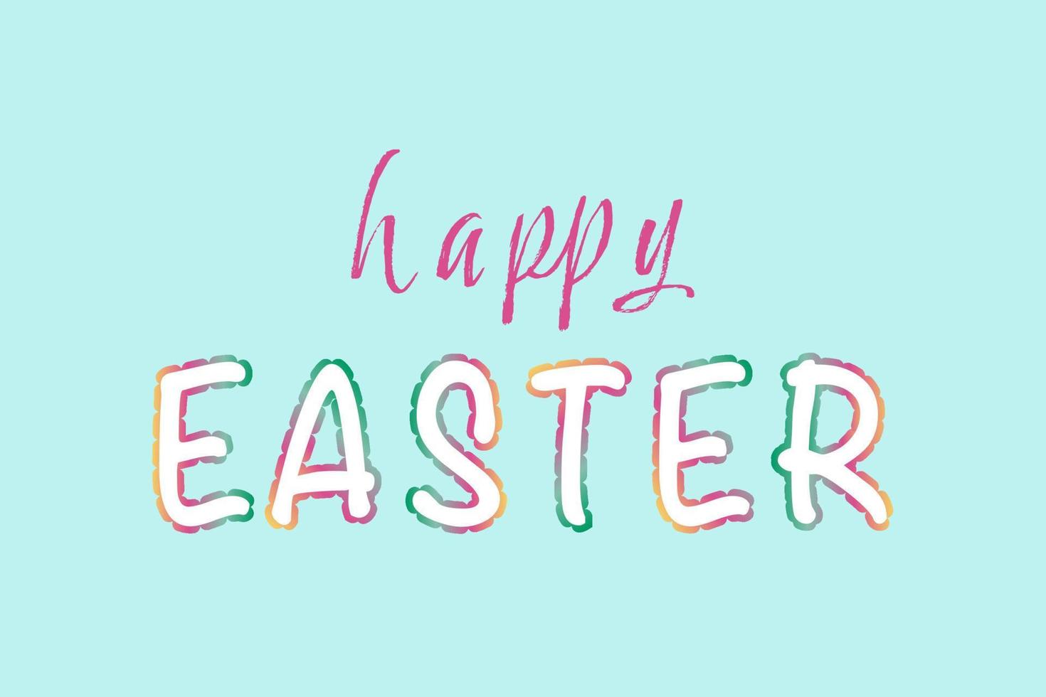 Happy Easter greeting card, banner, poster. Vector illustration.