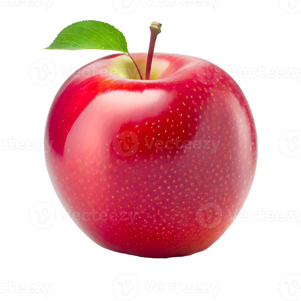 red apple isolated on white png