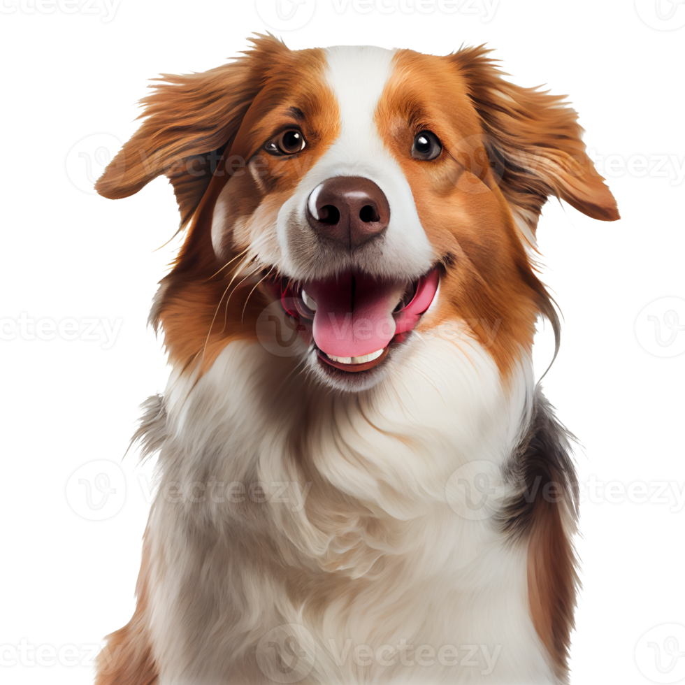 Happy dog. Smiling dog on transparent background. png