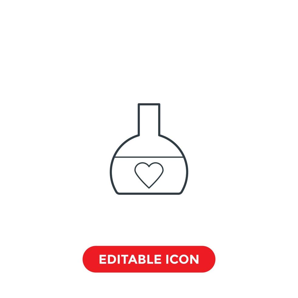 perfume editable stroke icon vector