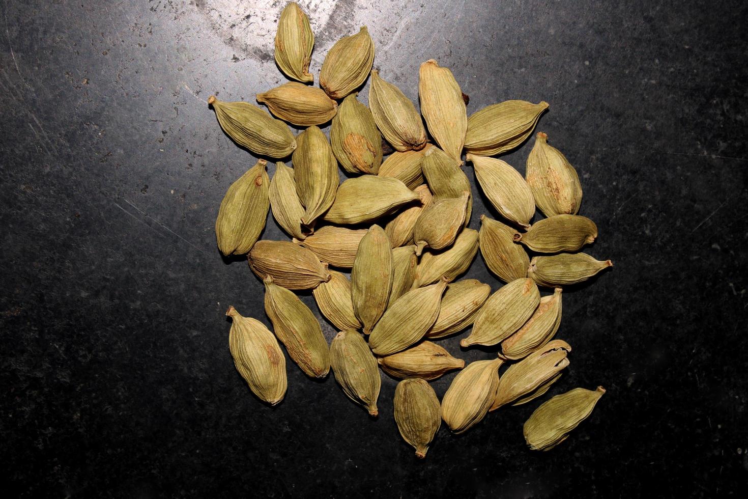 Cardamom Pods on the Ground. photo