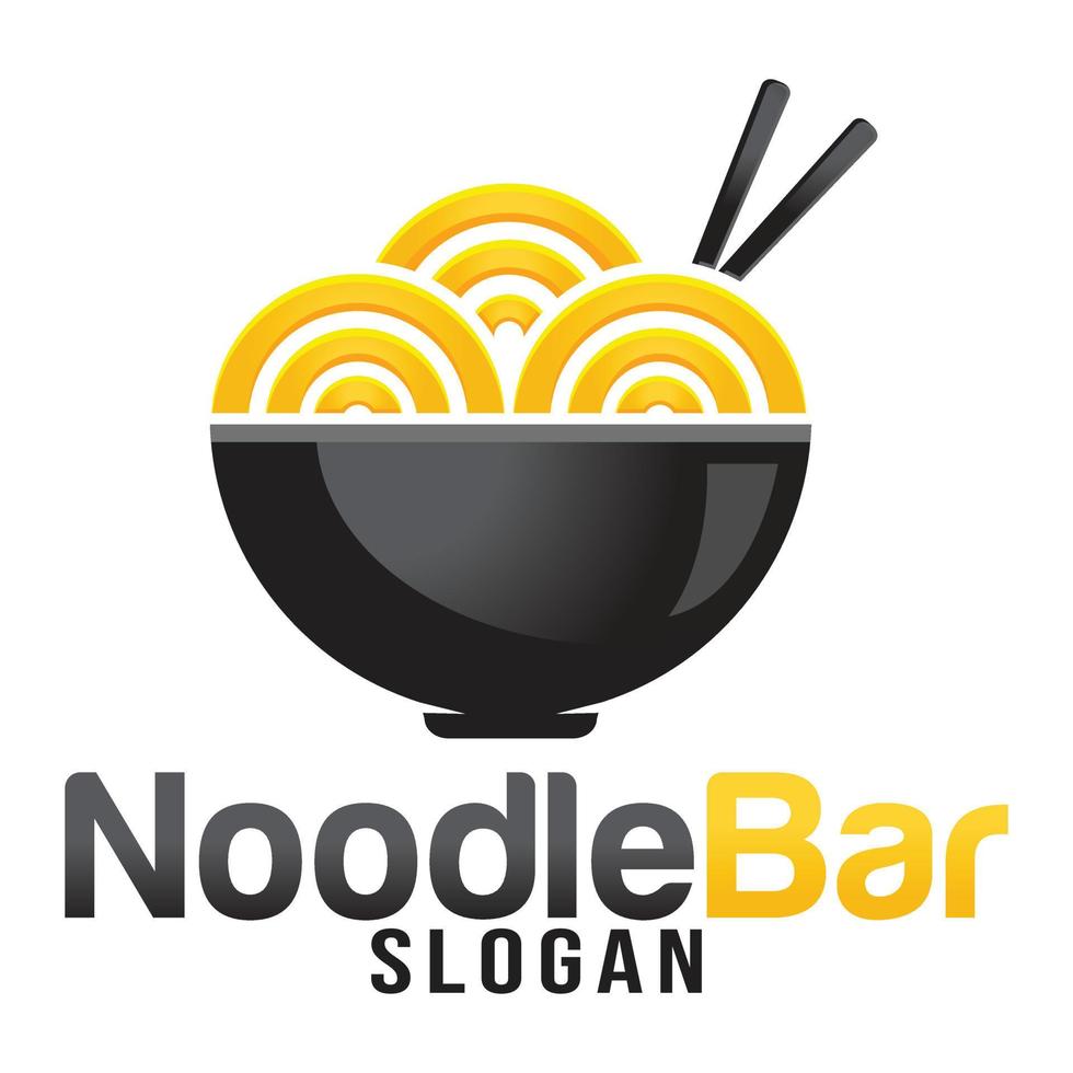 moderno vector degradado sencillo chino fideos logo diseño icono modelo. japonés ramen vector ilustración para marca, cafetería, restaurante, bar. aislado en blanco antecedentes