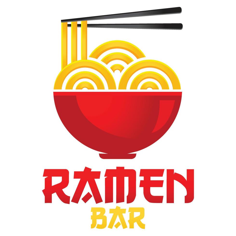 moderno vector degradado sencillo chino fideos logo diseño icono modelo. japonés ramen vector ilustración para marca, cafetería, restaurante, bar. aislado en blanco antecedentes