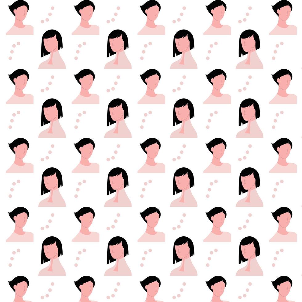 Background with illustration of women. vector