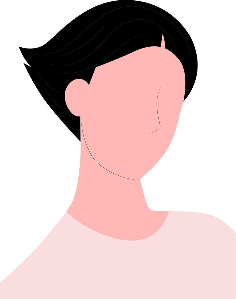 Illustration of a woman. vector