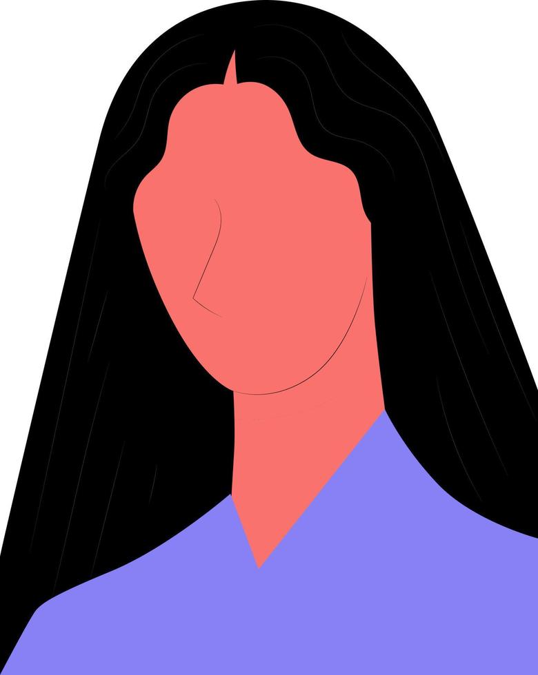 Illustration of a woman. vector