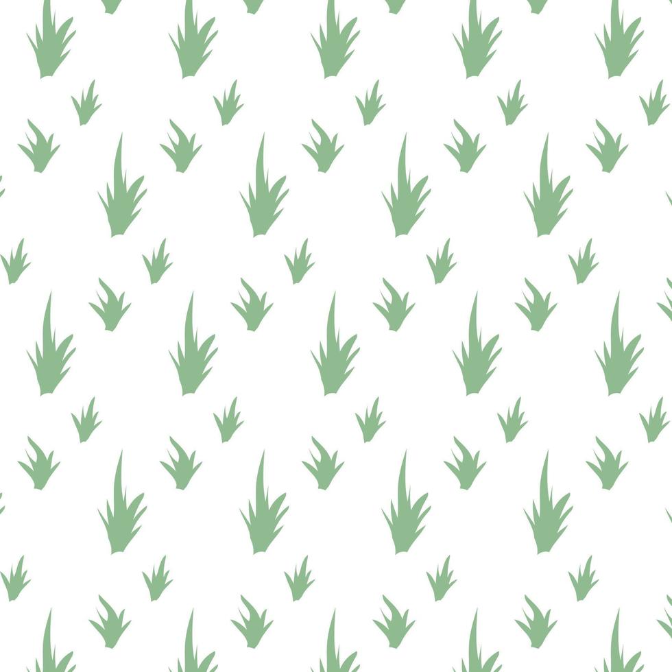 Green leaves pattern on a white background vector