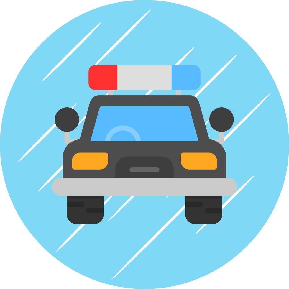 Police Car Vector Icon Design