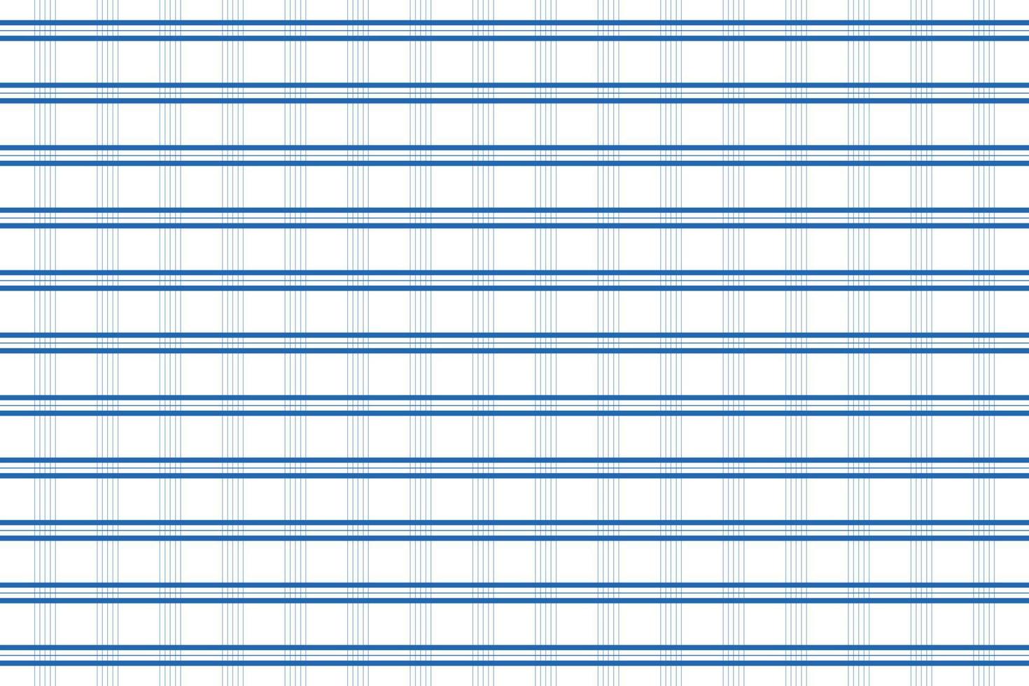 Blue and white gingham fabric with a white background vector