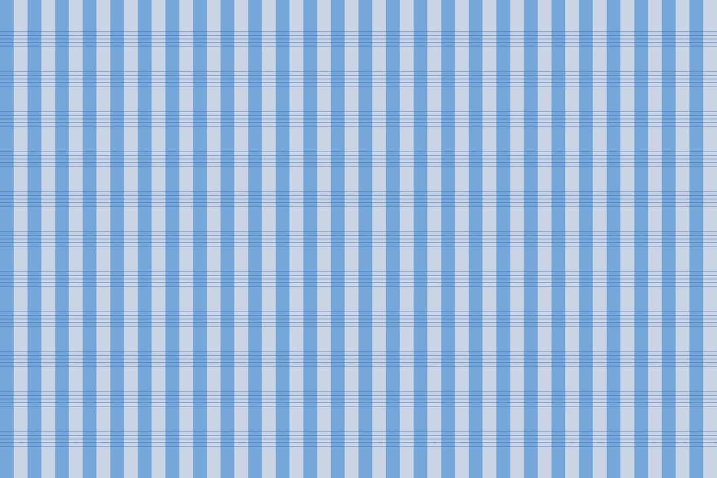 Blue and white gingham fabric with a white background vector