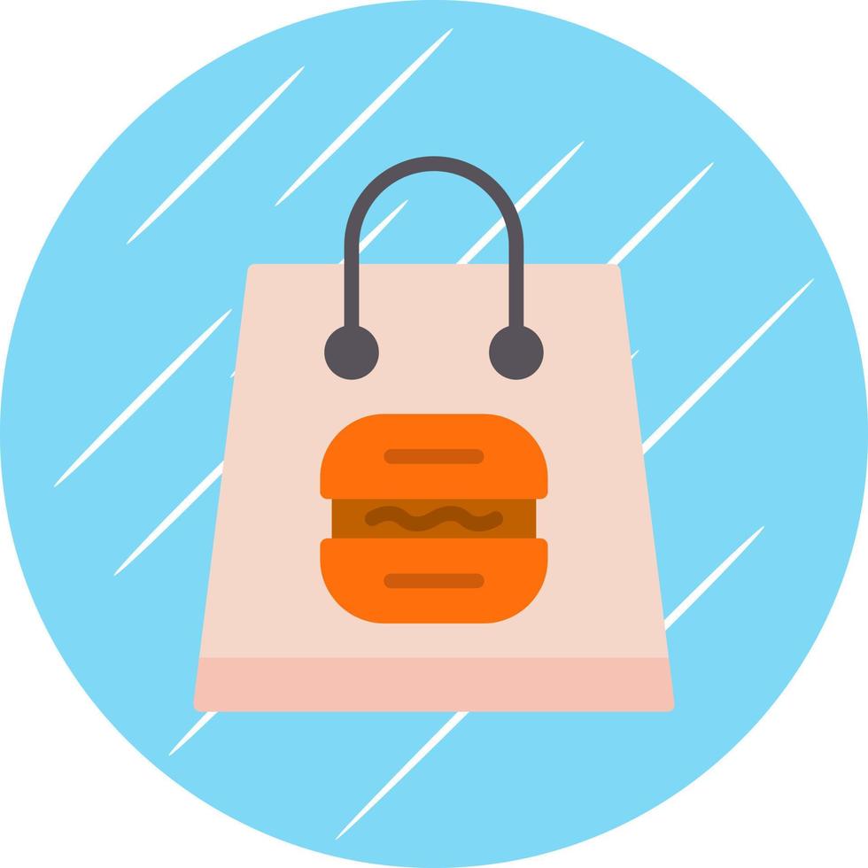 Lunch Bag Vector Icon Design