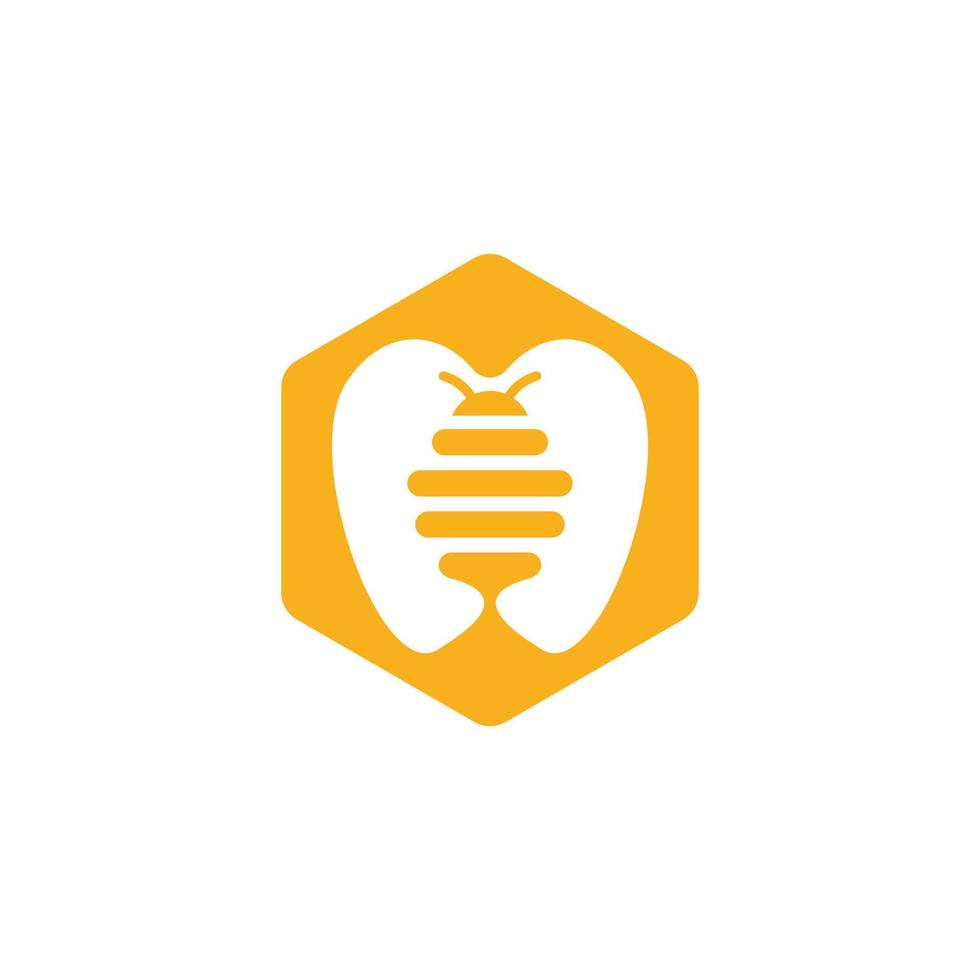 dental bee logo. bee icon vector