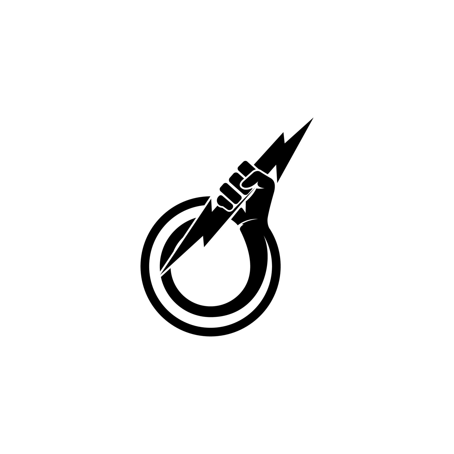 Carpe Diem Abstract Vector Emblem, Symbol or Logo Template. Hand