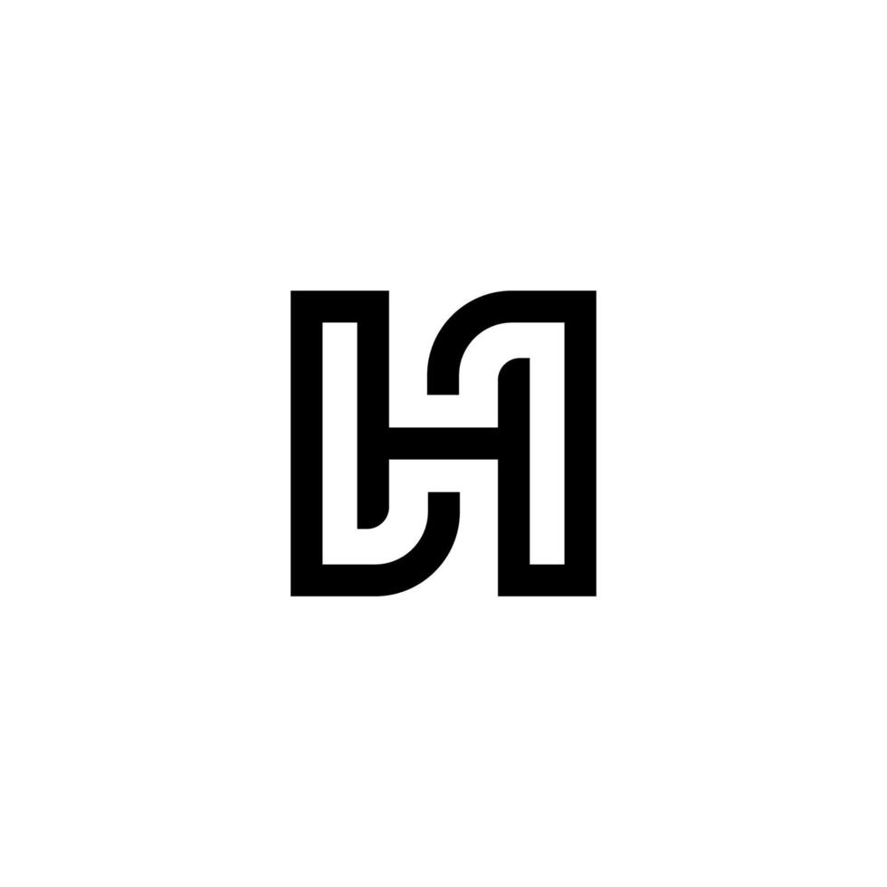 HS letters vector logo abstract
