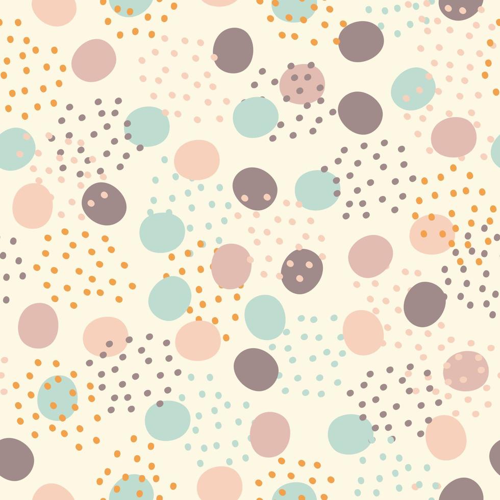 Seamless pattern dots in minimalism style vector illustration