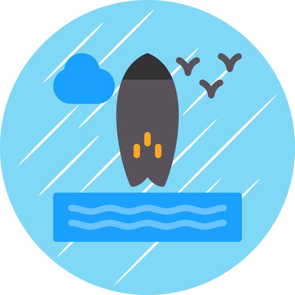 Surfboard Vector Icon Design