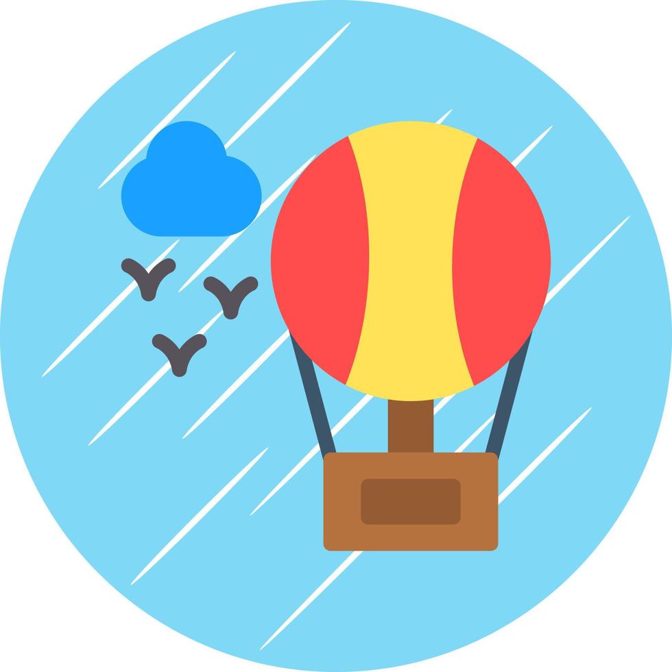 Air Balloon Vector Icon Design
