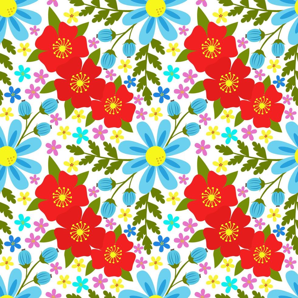 Seamless pattern with flowers, abstract repeating pattern.For paper, cover, fabric, textiles, gift wrapping, advertising, wall art, interior decor. Vector illustration of fashion.