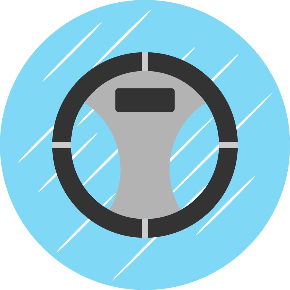 Steering Wheel Vector Icon Design