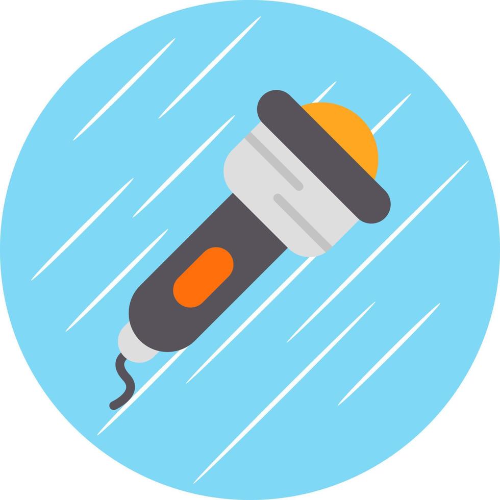 Flashlight Vector Icon Design