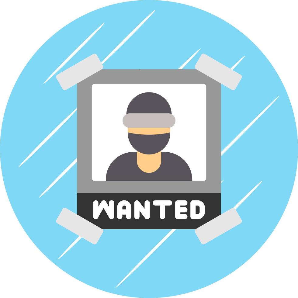 Wanted Vector Icon Design