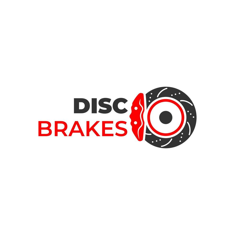 disc brake vector illustration logo