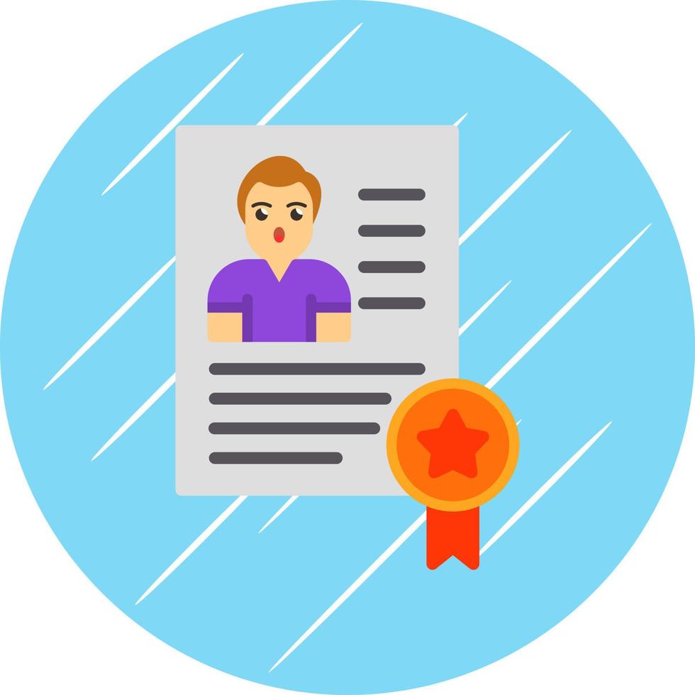 Certificate Vector Icon Design