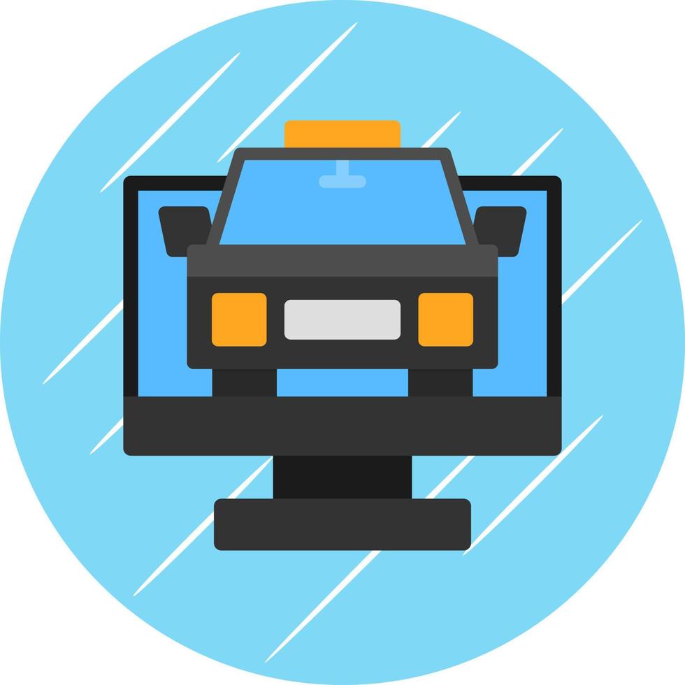 Taxi Vector Icon Design