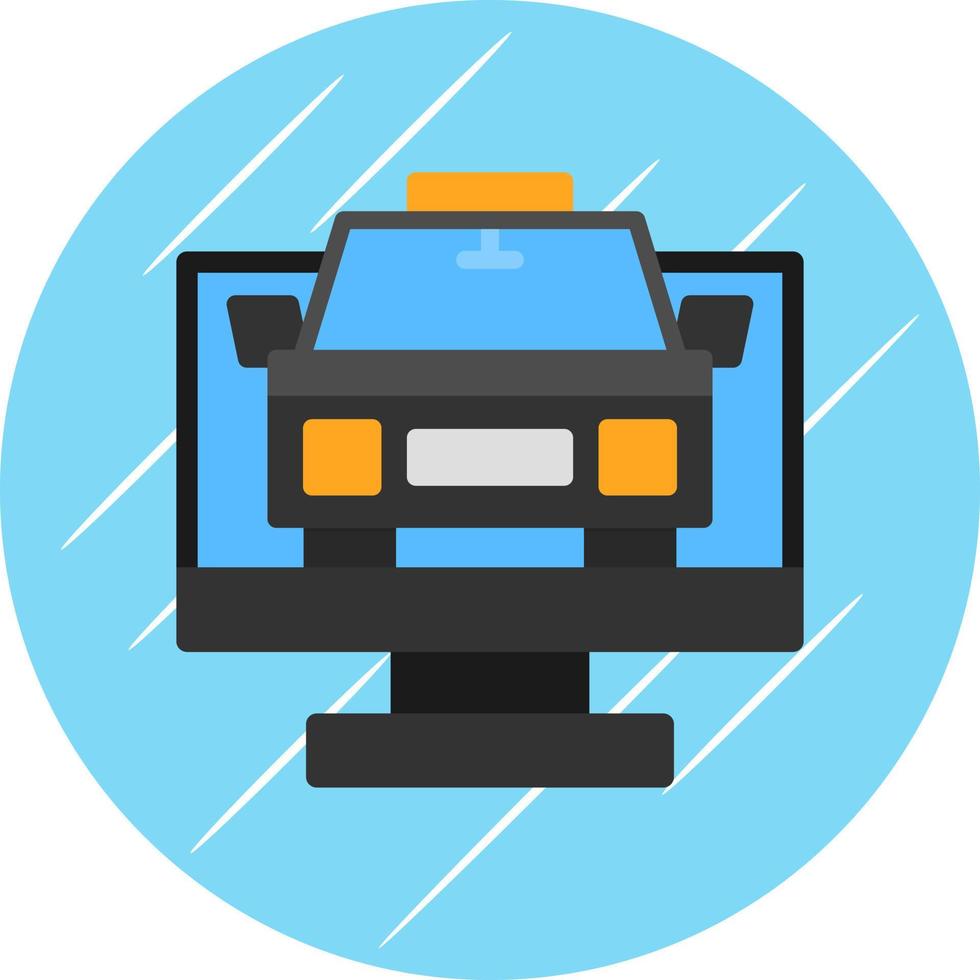 diseño de icono de vector de taxi