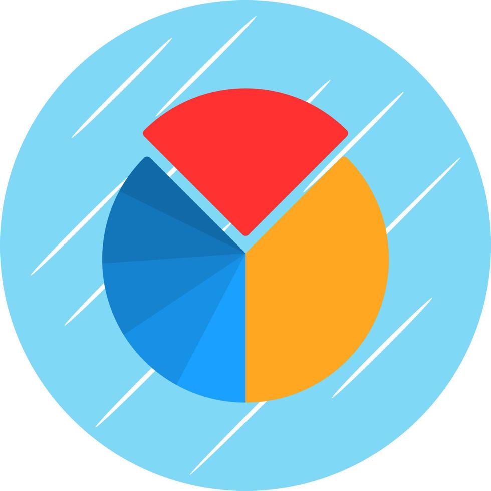 Pie Chart Vector Icon Design