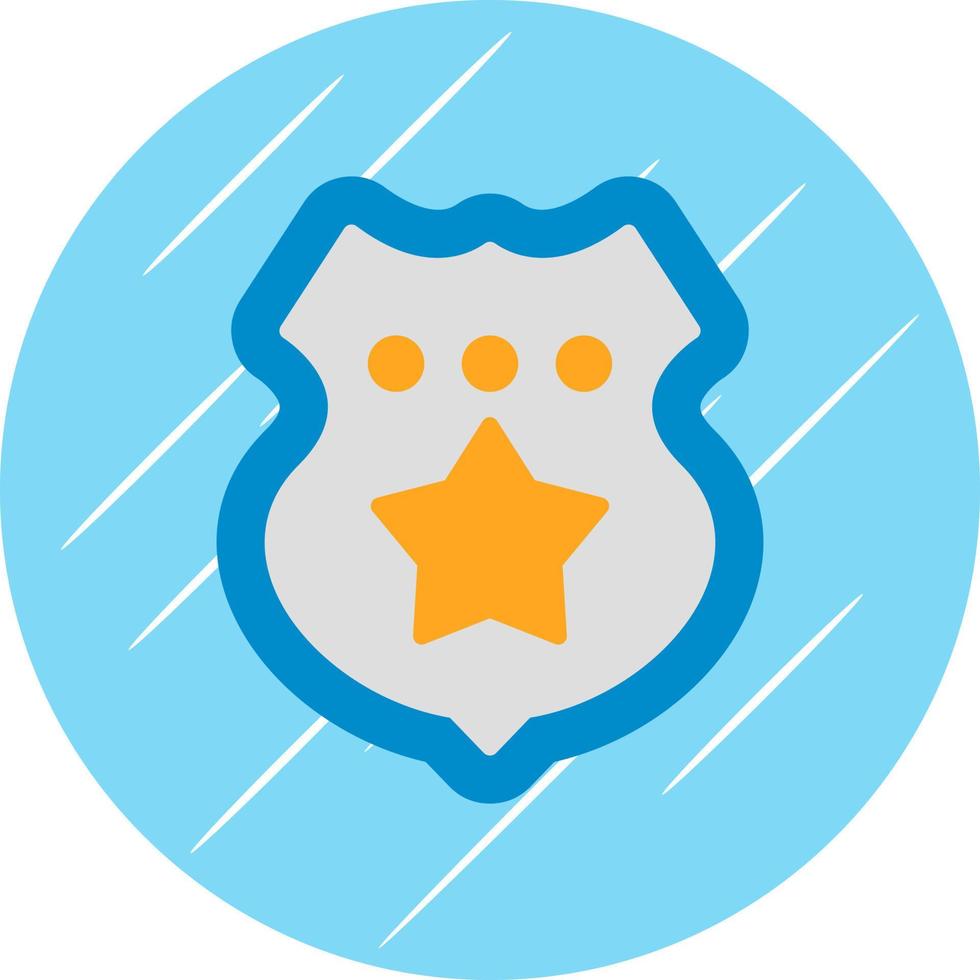 Police Badge Vector Icon Design