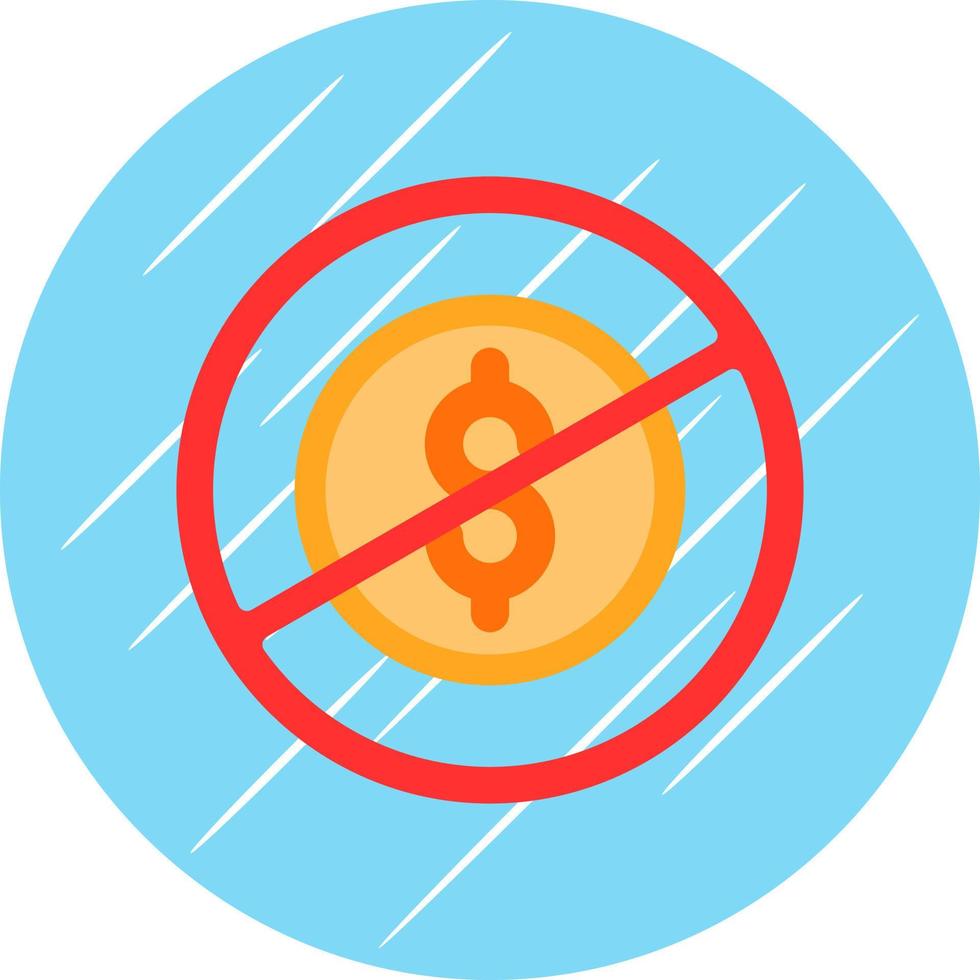 No Money Vector Icon Design