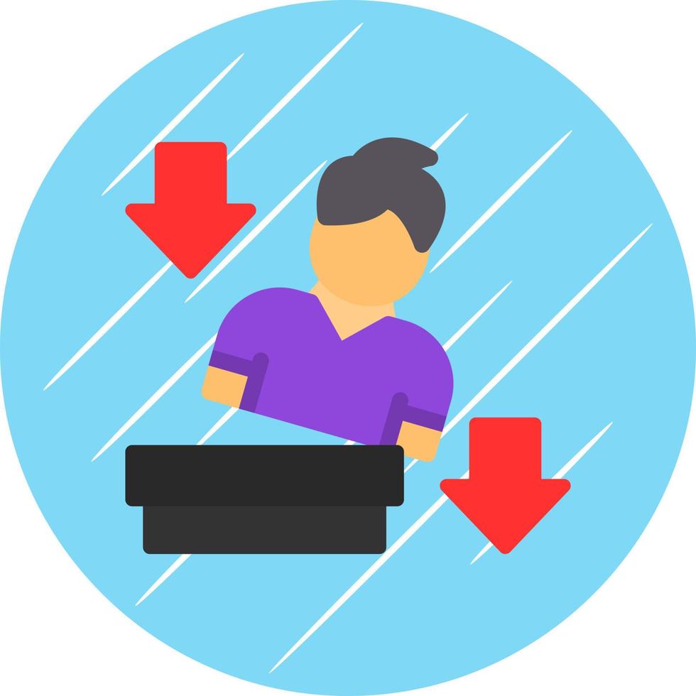 Falling Vector Icon Design