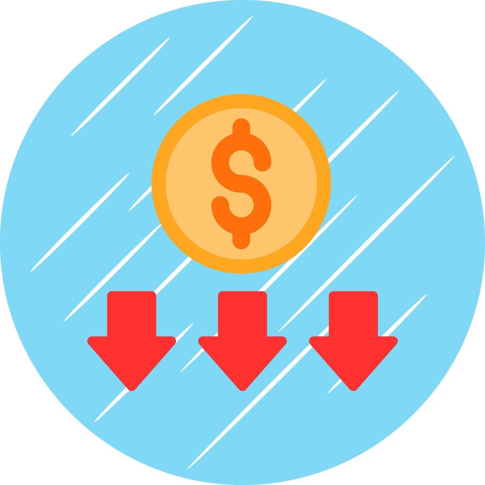 Money Loss Vector Icon Design