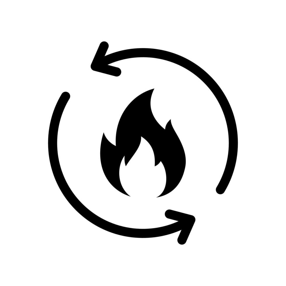 Burn calories icon vector