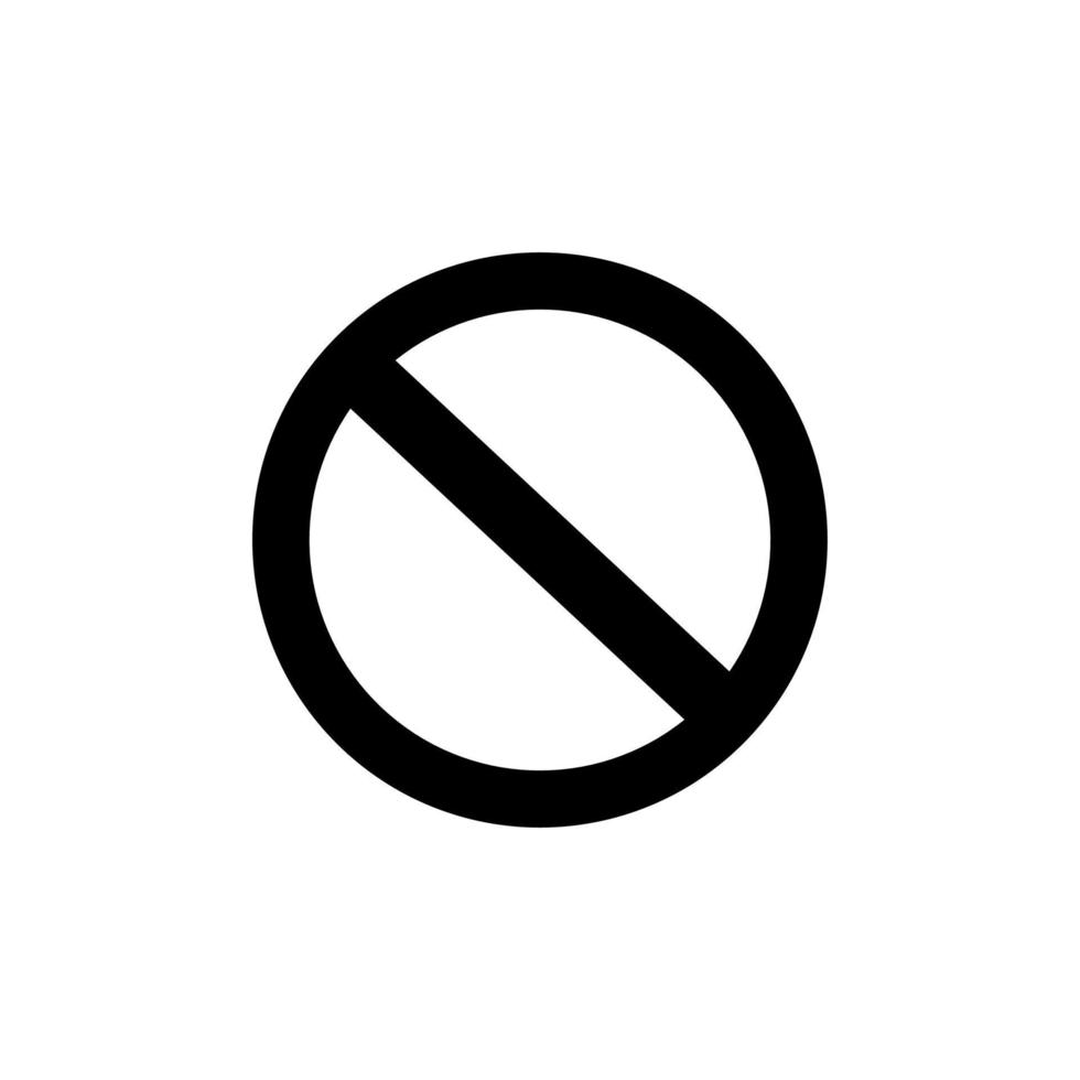 icono de vector prohibido