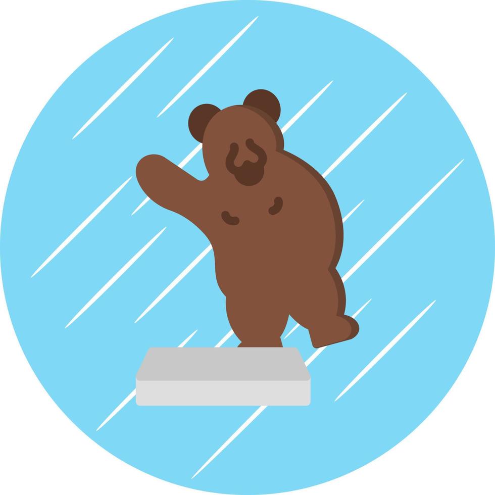 diseño de icono de vector de oso