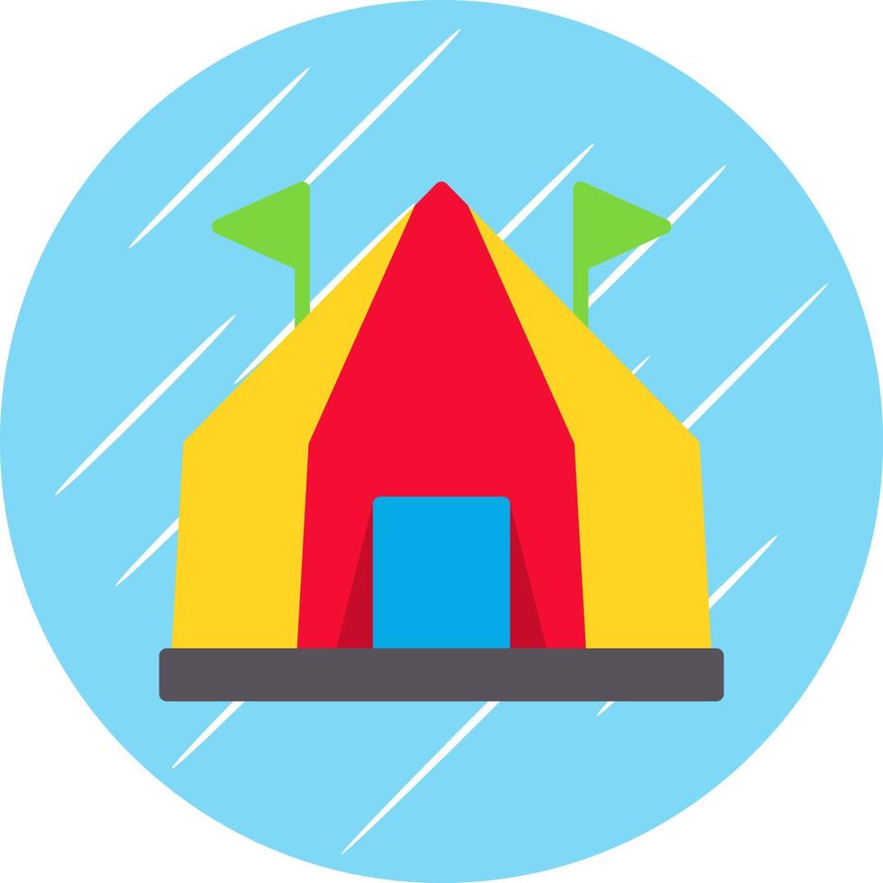 Circus Tent Vector Icon Design