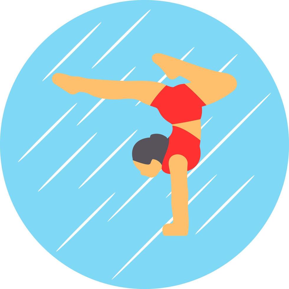 Acrobatic Vector Icon Design