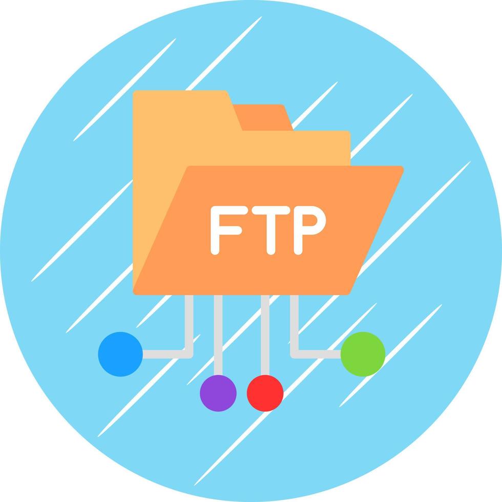 diseño de icono de vector ftp