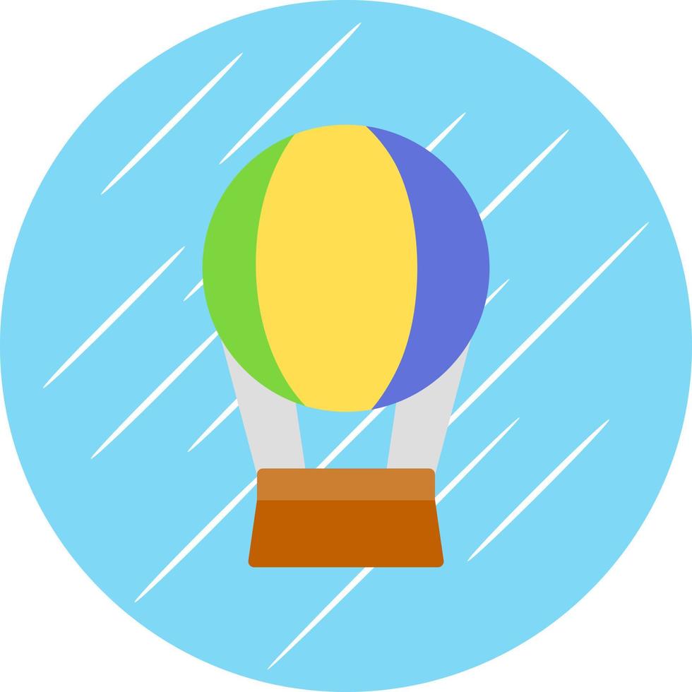 Hot Air Balloon Vector Icon Design