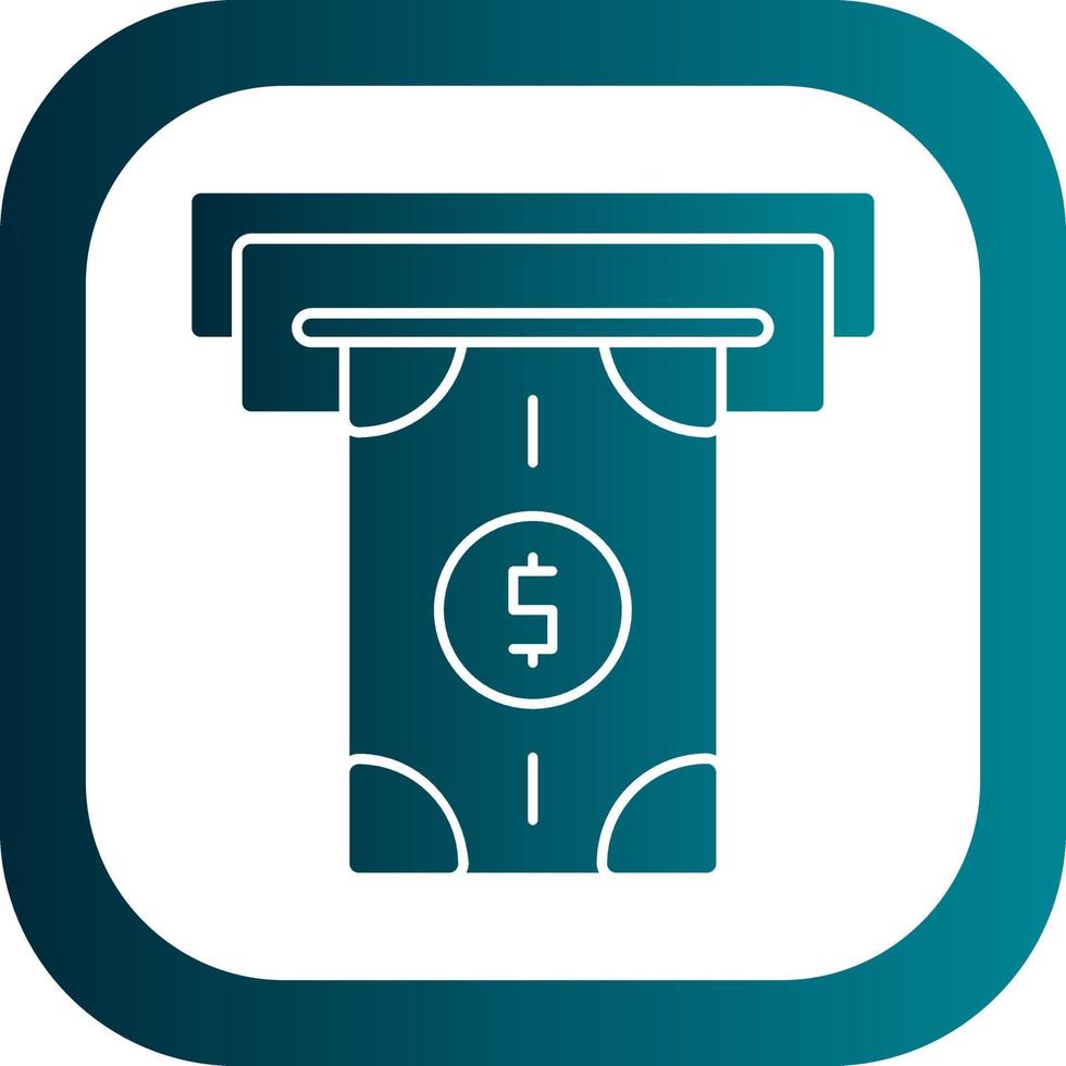 Money Withdrawal Vector Icon Design